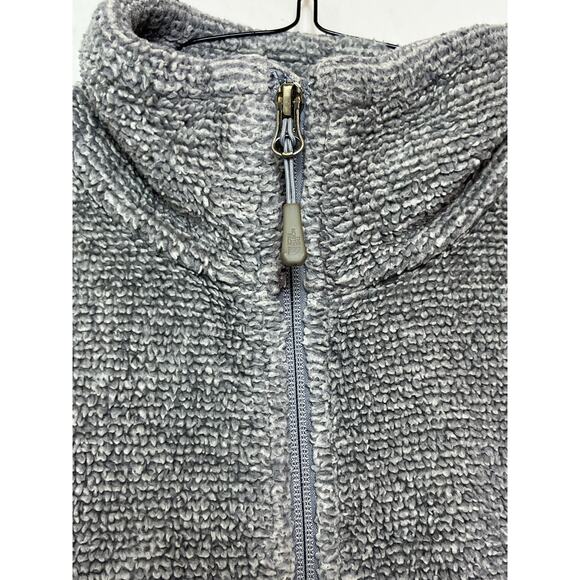 The North Face Women's Large Gray Sherpa Fleece Jacket Full Zip Long Sleeve Cozy - Picture 11 of 11
